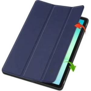 Etui z klapką Bizon Case Tab Lizard do Samsung Galaxy Tab A11+ Plus / A9+ Plus granatowe