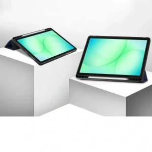 Etui z klapką Bizon Case Tab Lizard do Samsung Galaxy Tab A11+ Plus / A9+ Plus granatowe