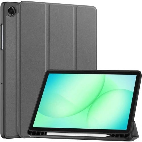 Etui z klapką Bizon Case Tab Lizard do Samsung Galaxy Tab A11+ Plus / A9+ Plus szare