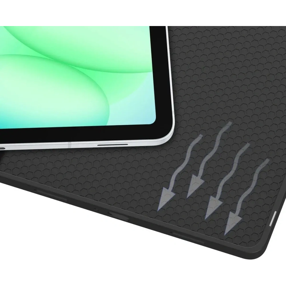 Etui z klapką Bizon Case Tab Lizard do Samsung Galaxy Tab A11+ Plus / A9+ Plus szare