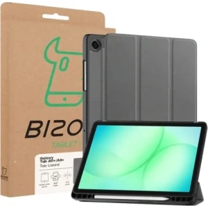 Etui z klapką Bizon Case Tab Lizard do Samsung Galaxy Tab A11+ Plus / A9+ Plus szare