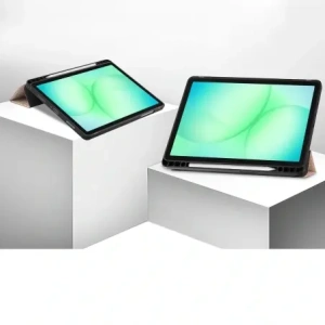 Etui z klapką Bizon Case Tab Lizard do Samsung Galaxy Tab A11+ Plus / A9+ Plus różowozłote