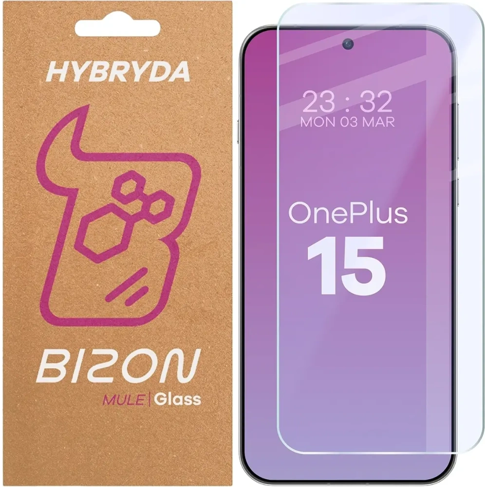 Elastyczne szkło hybrydowe Bizon Glass Mule do OnePlus 15