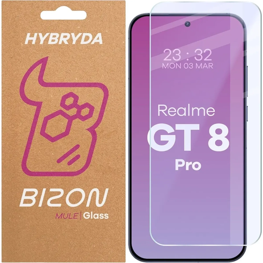 Elastyczne szkło hybrydowe Bizon Glass Mule do Realme GT 8 Pro