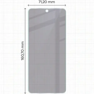 Prywatyzujące szkło hybrydowe Bizon Glass Mule Shadow do Motorola Moto G15 matowe