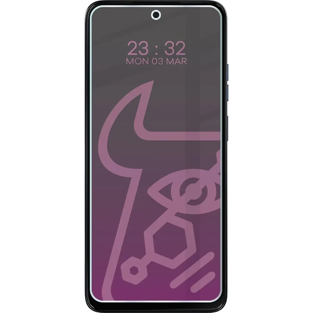 Prywatyzujące szkło hybrydowe Bizon Glass Mule Shadow do Motorola Moto G15 matowe