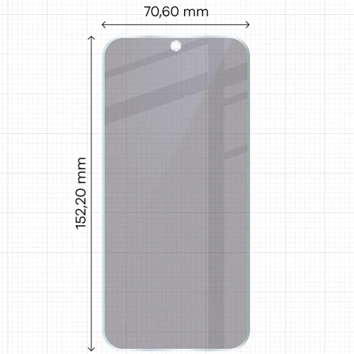 Prywatyzujące szkło hybrydowe Bizon Glass Mule Shadow do Xiaomi POCO F8 Pro matowe