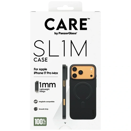 Etui CARE by PanzerGlass SL1M MagSafe do Apple iPhone 17 Pro Max czarny