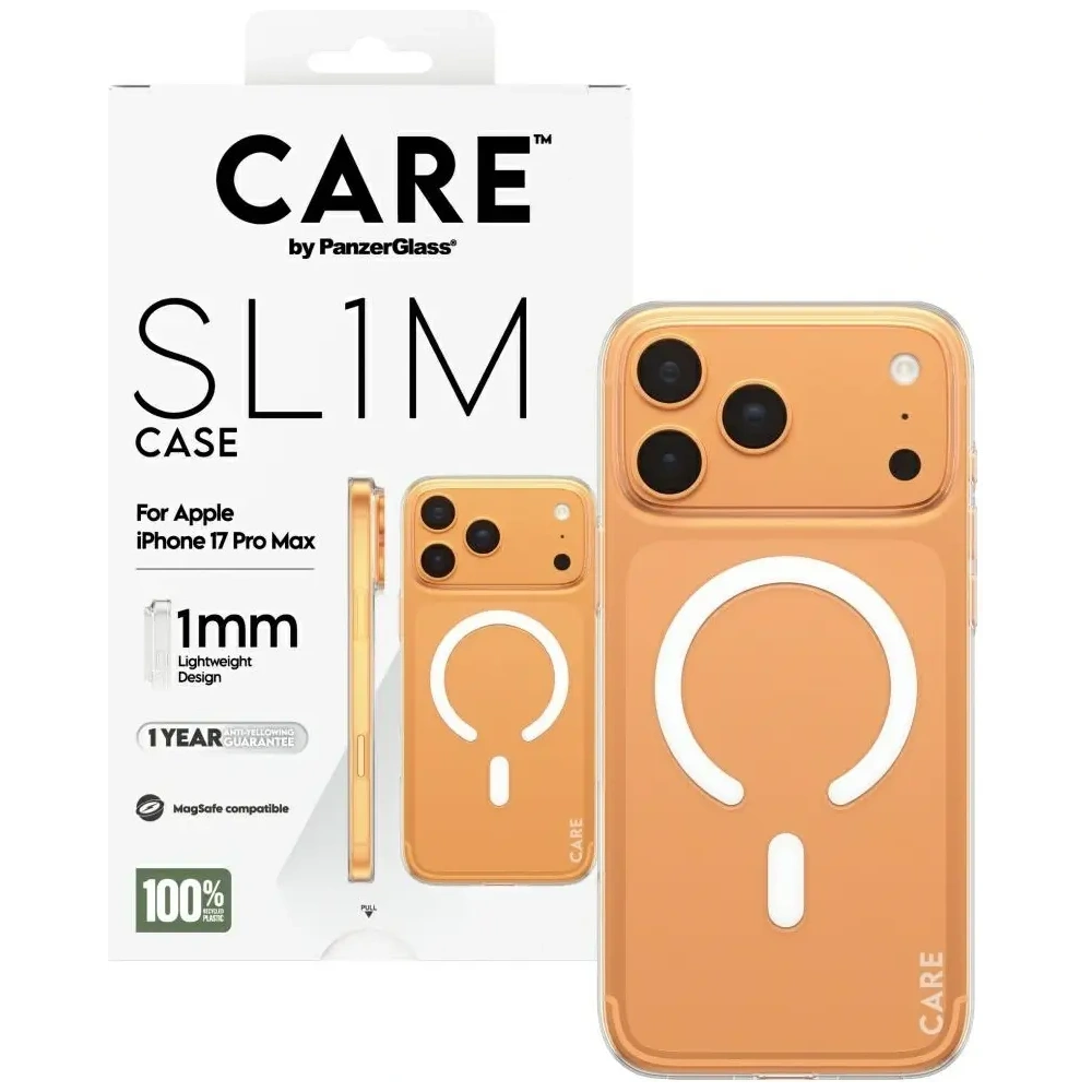 Etui CARE by PanzerGlass SL1M MagSafe do Apple iPhone 17 Pro Max przezroczysty