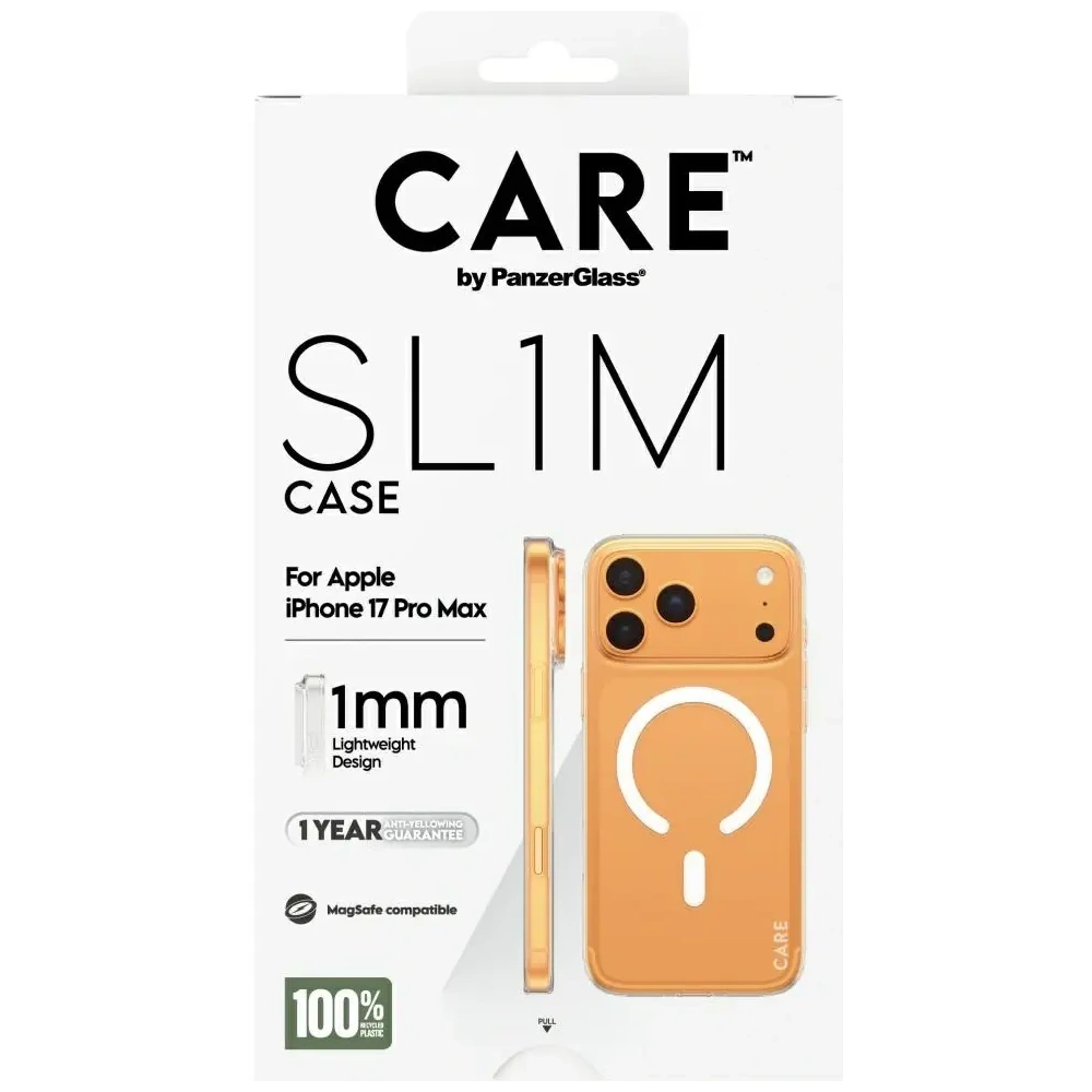 Etui CARE by PanzerGlass SL1M MagSafe do Apple iPhone 17 Pro Max przezroczysty