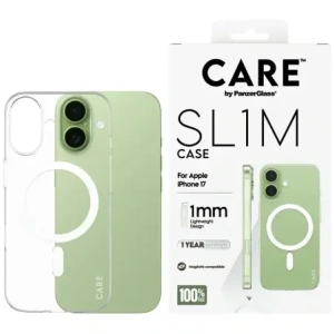 Etui CARE by PanzerGlass SL1M MagSafe do Apple iPhone 17 przezroczysty