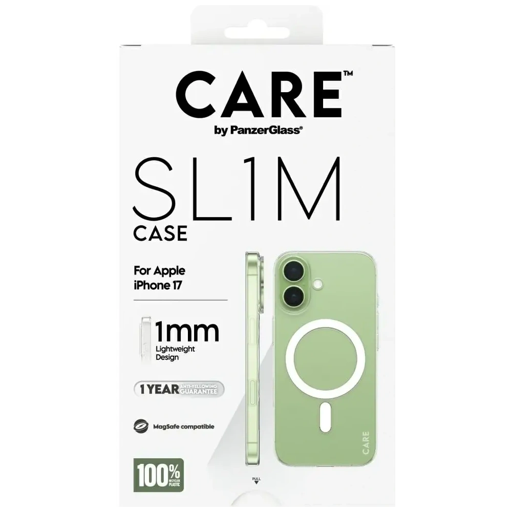 Etui CARE by PanzerGlass SL1M MagSafe do Apple iPhone 17 przezroczysty