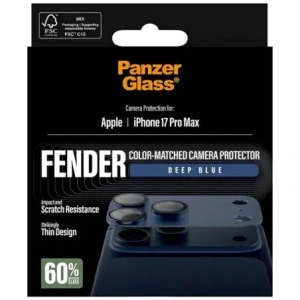 Szkło hartowane na obiektyw PanzerGlass Fender Camera Protector do Apple iPhone 17 Pro Max niebieski