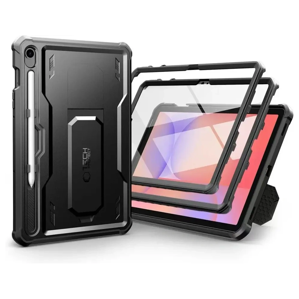 Etui Tech-Protect Kevlar Pro do Samsung Galaxy Tab S9 11.0 / S10 Fe / S10 Lite 10.9 X710 / X716b / X520 / X526 / X400 / X406b Black
