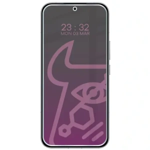 Prywatyzujące szkło hybrydowe Bizon Glass Mule Shadow do Xiaomi POCO F8 Ultra matowe