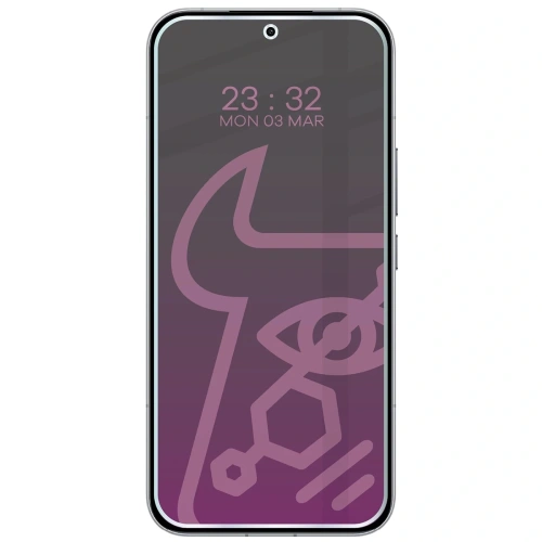 Prywatyzujące szkło hybrydowe Bizon Glass Mule Shadow do Xiaomi POCO F8 Ultra matowe