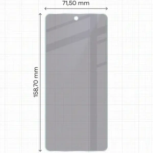 Prywatyzujące szkło hybrydowe Bizon Glass Mule Shadow do Realme 14T 5G matowe