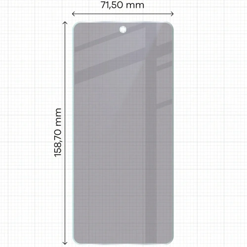 Prywatyzujące szkło hybrydowe Bizon Glass Mule Shadow do Realme 14T 5G matowe