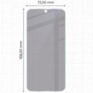 Prywatyzujące szkło hybrydowe Bizon Glass Mule Shadow do Realme GT 8 Pro matowe