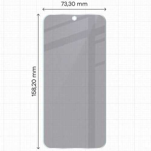 Prywatyzujące szkło hybrydowe Bizon Glass Mule Shadow do Realme GT 8 Pro matowe