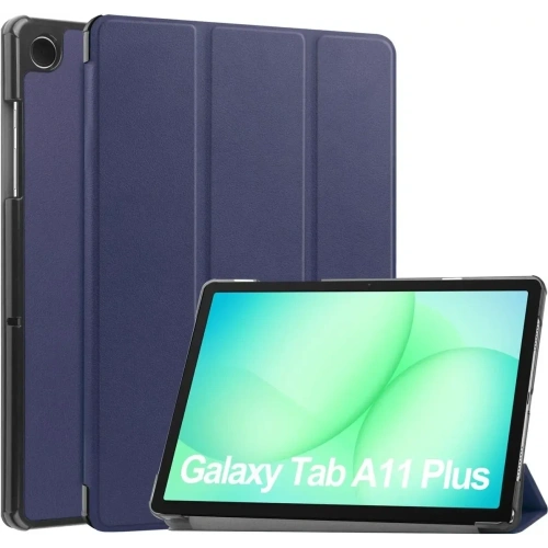 Etui z klapką Bizon Case Tab Croc do Samsung Galaxy Tab A11+ Plus / A9+ Plus granatowe
