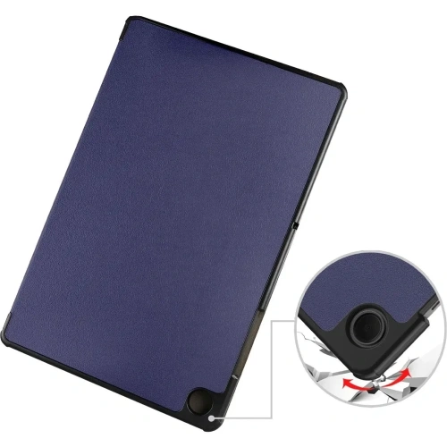 Etui z klapką Bizon Case Tab Croc do Samsung Galaxy Tab A11+ Plus / A9+ Plus granatowe