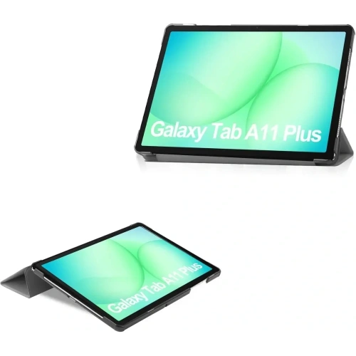 Etui z klapką Bizon Case Tab Croc do Samsung Galaxy Tab A11+ Plus / A9+ Plus szare