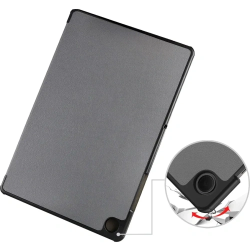 Etui z klapką Bizon Case Tab Croc do Samsung Galaxy Tab A11+ Plus / A9+ Plus szare