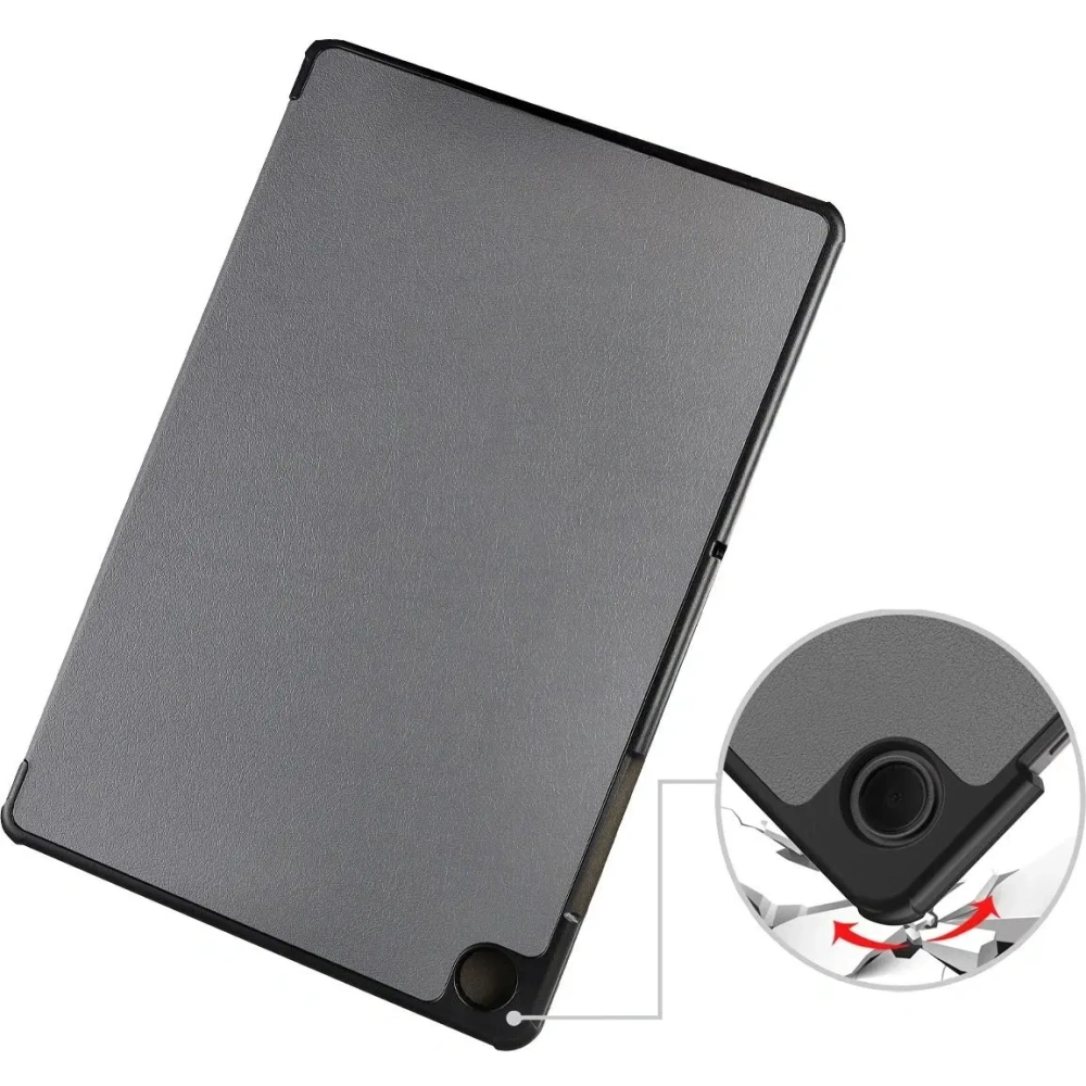 Etui z klapką Bizon Case Tab Croc do Samsung Galaxy Tab A11+ Plus / A9+ Plus szare