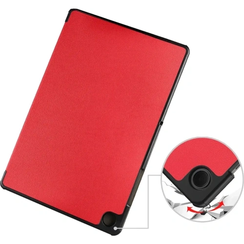 Etui z klapką Bizon Case Tab Croc do Samsung Galaxy Tab A11+ Plus / A9+ Plus czerwone