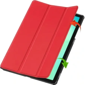 Etui z klapką Bizon Case Tab Croc do Samsung Galaxy Tab A11+ Plus / A9+ Plus czerwone