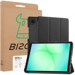 Etui z klapką Bizon Case Tab Croc do Samsung Galaxy Tab A11 / A9 czarne