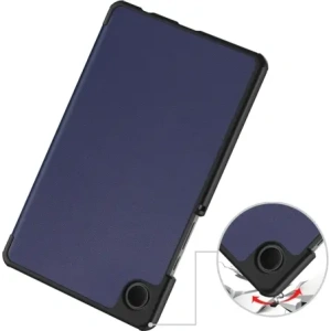 Etui z klapką Bizon Case Tab Croc do Samsung Galaxy Tab A11 / A9 granatowe