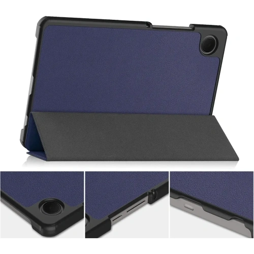 Etui z klapką Bizon Case Tab Croc do Samsung Galaxy Tab A11 / A9 granatowe