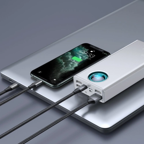 Kup Baseus Powerbank Amblight, 30000mAh, QC 3.0, PD, 3A, 65W (weiß) - BSU1646WHT - {ean13} - Sklep Home Screen