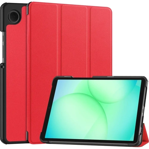 Etui z klapką Bizon Case Tab Croc do Samsung Galaxy Tab A11 / A9 czerwone