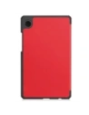 Etui z klapką Bizon Case Tab Croc do Samsung Galaxy Tab A11 / A9 czerwone