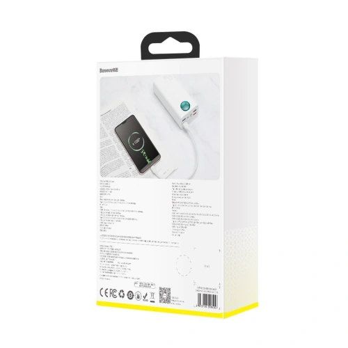 Kup Powerbank Baseus Amblight, 30000mAh, QC 3.0, PD, 3A, 65W (alb) - BSU1646WHT - {ean13} - Sklep Home Screen