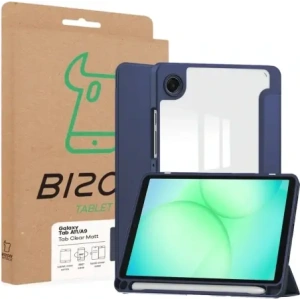 Etui z klapką Bizon Case Tab Clear Matt do Samsung Galaxy Tab A11 / A9 granatowe