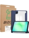 Etui z klapką Bizon Case Tab Clear Matt do Samsung Galaxy Tab A11 / A9 granatowe