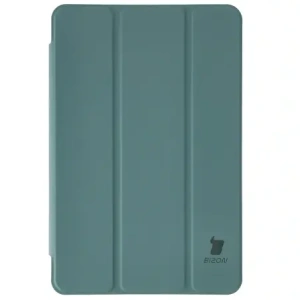 Etui z klapką Bizon Case Tab Clear Matt do Samsung Galaxy Tab A11 / A9 ciemnozielone