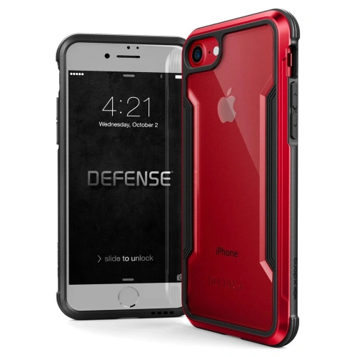 Kup Hliníkový obal X-Doria Defense Shield Apple iPhone SE 2022/SE 2020/8/7 (Červená) - XDR065RED - {ean13} - Sklep Home Screen