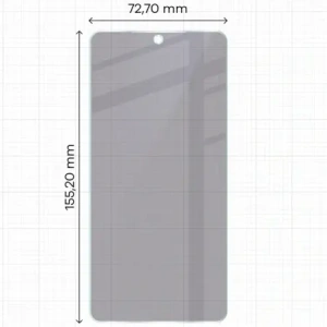 Prywatyzujące szkło hybrydowe Bizon Glass Mule Shadow do Samsung Galaxy S25 Edge matowe