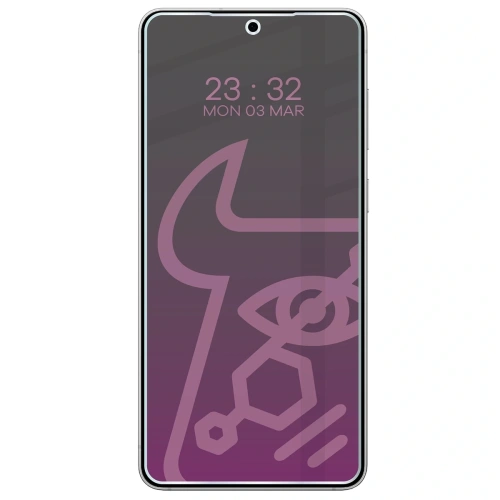 Prywatyzujące szkło hybrydowe Bizon Glass Mule Shadow do Samsung Galaxy S25 Edge matowe