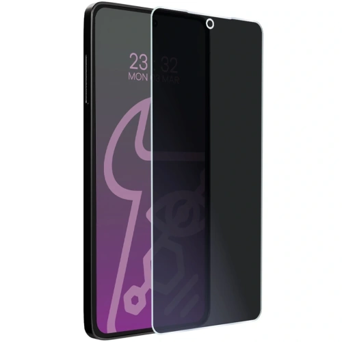 Prywatyzujące szkło hybrydowe Bizon Glass Mule Shadow do Samsung Galaxy S25 Edge matowe