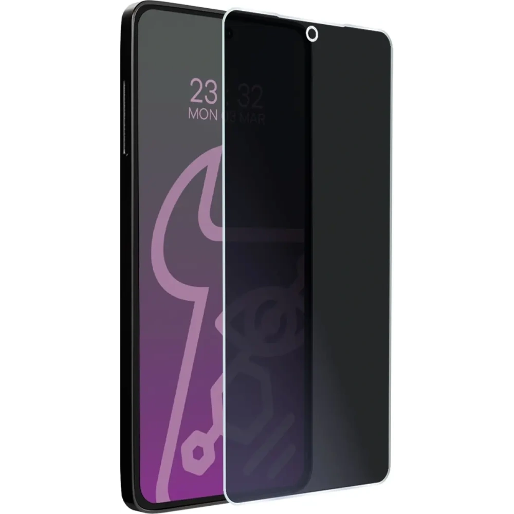 Prywatyzujące szkło hybrydowe Bizon Glass Mule Shadow do Samsung Galaxy S25 Edge matowe