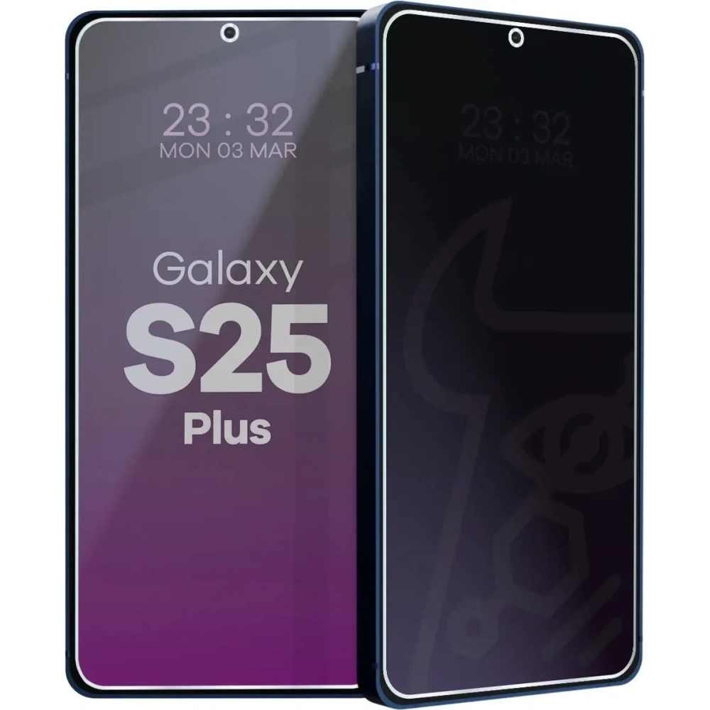 Prywatyzujące szkło hybrydowe Bizon Glass Mule Shadow do Samsung Galaxy S25 Plus matowe