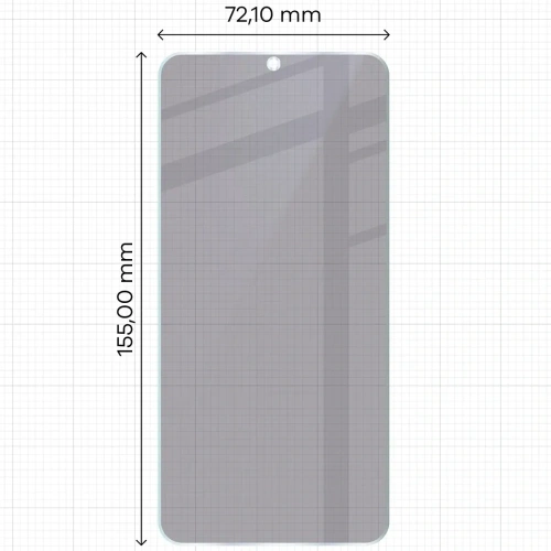 Prywatyzujące szkło hybrydowe Bizon Glass Mule Shadow do Samsung Galaxy S25 Plus matowe