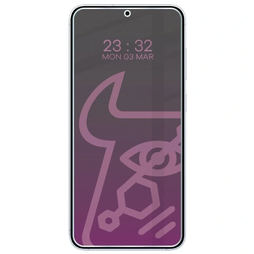 Prywatyzujące szkło hybrydowe Bizon Glass Mule Shadow do Samsung Galaxy S25 Plus matowe