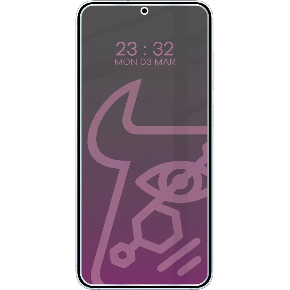 Prywatyzujące szkło hybrydowe Bizon Glass Mule Shadow do Samsung Galaxy S25 Plus matowe